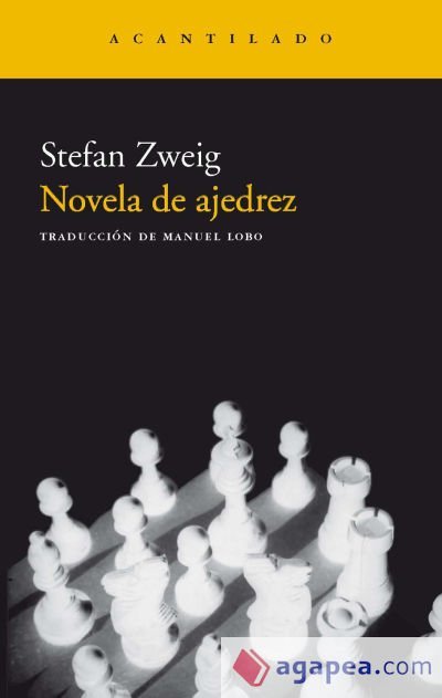 Portada de Novela de ajedrez, de Stefan Zweig